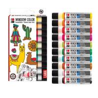 Marabu Window Color Set „Lama“ 10 × 25 ml