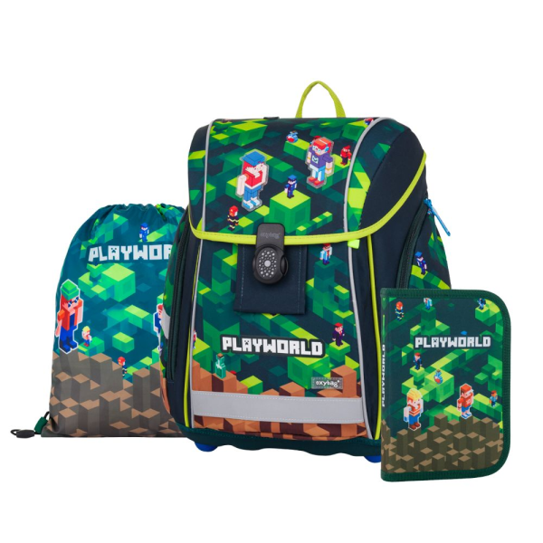 oxybag Schultaschenset 3-teilig PREMIUM LIGHT Playworld