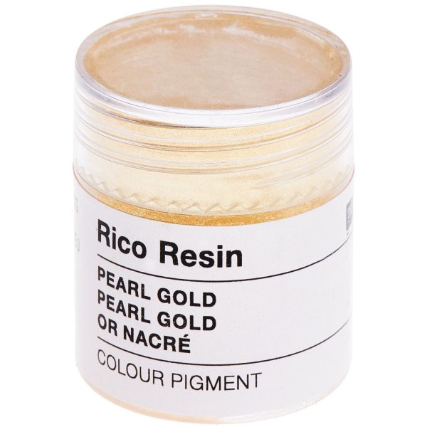 RICO Design Farbpigmente für Resin mit Perl-Effekt Gold 3g