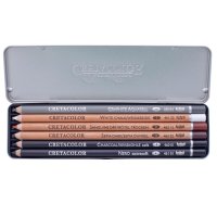 CRETACOLOR Basic Pencil Pocket Set 6-teilig