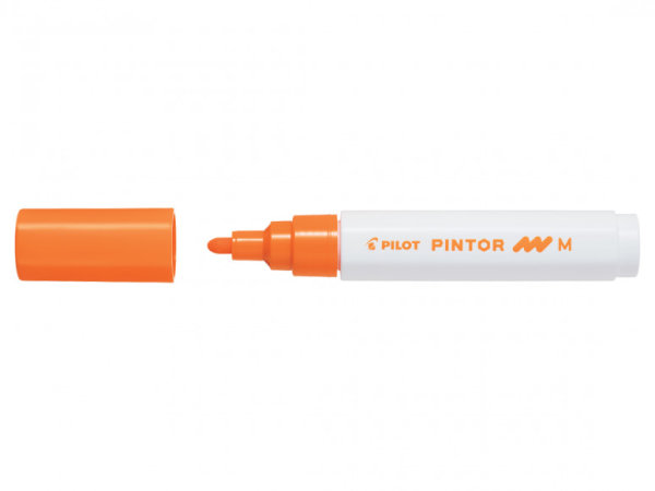 PILOT akrylový popisovač  PINTOR, stredný (1,4mm) - oranžový