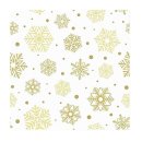 PAPSTAR - Weihnachtsservieten 33 x 33 cm - creme/gold -...
