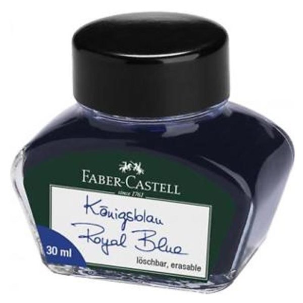 FABER-CASTELL atrament v skle - kráľovsky modrý - 30 ml