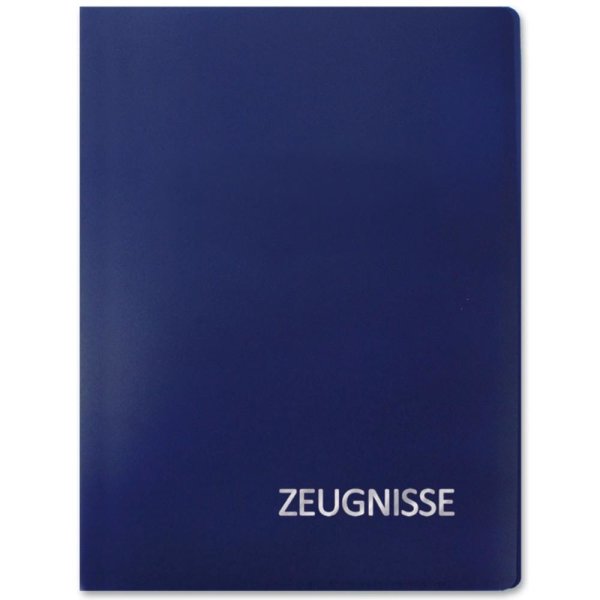 ROTH Zeugnismappe Basic, aus PP, DIN A4, blau