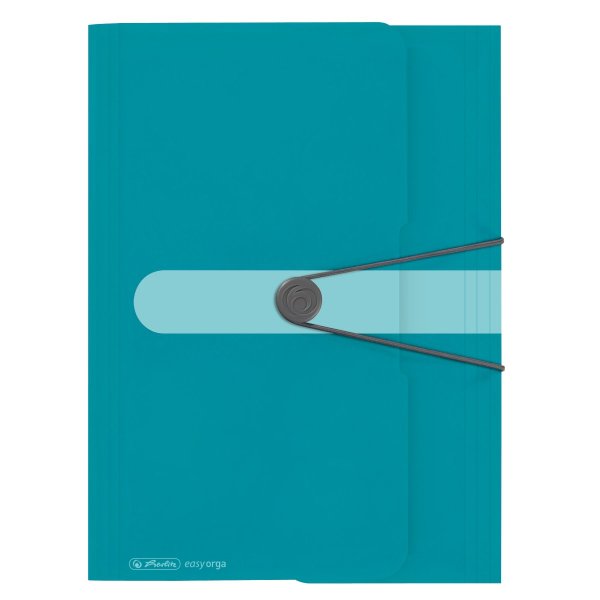 herlitz doska s gumičkou easy orga to go, A4, PP, Color-Blocking - "Caribbean Turquoise"