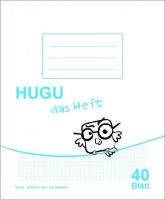 HUGU Schulheft Quart kariert 5mm mit Rahmen 40 Blatt