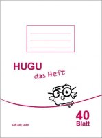 HUGU Schulheft A6 glatt 40 Blatt