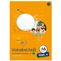 URSUS [OE] Vokabelheft OE46 A4 40 Blatt 9mm liniert mit 2 Mittelstrichen