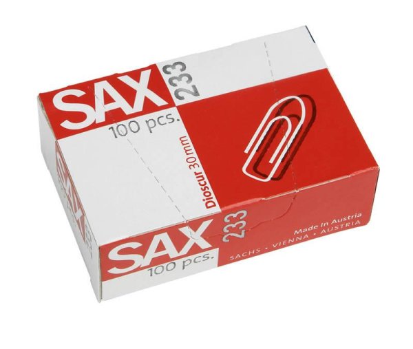 SAX Büroklammern 233 30mm 100 Stk.