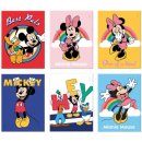 ARGUS Notizblock 9 x 12 cm 25 Blatt Disney Mickey, Minnie...